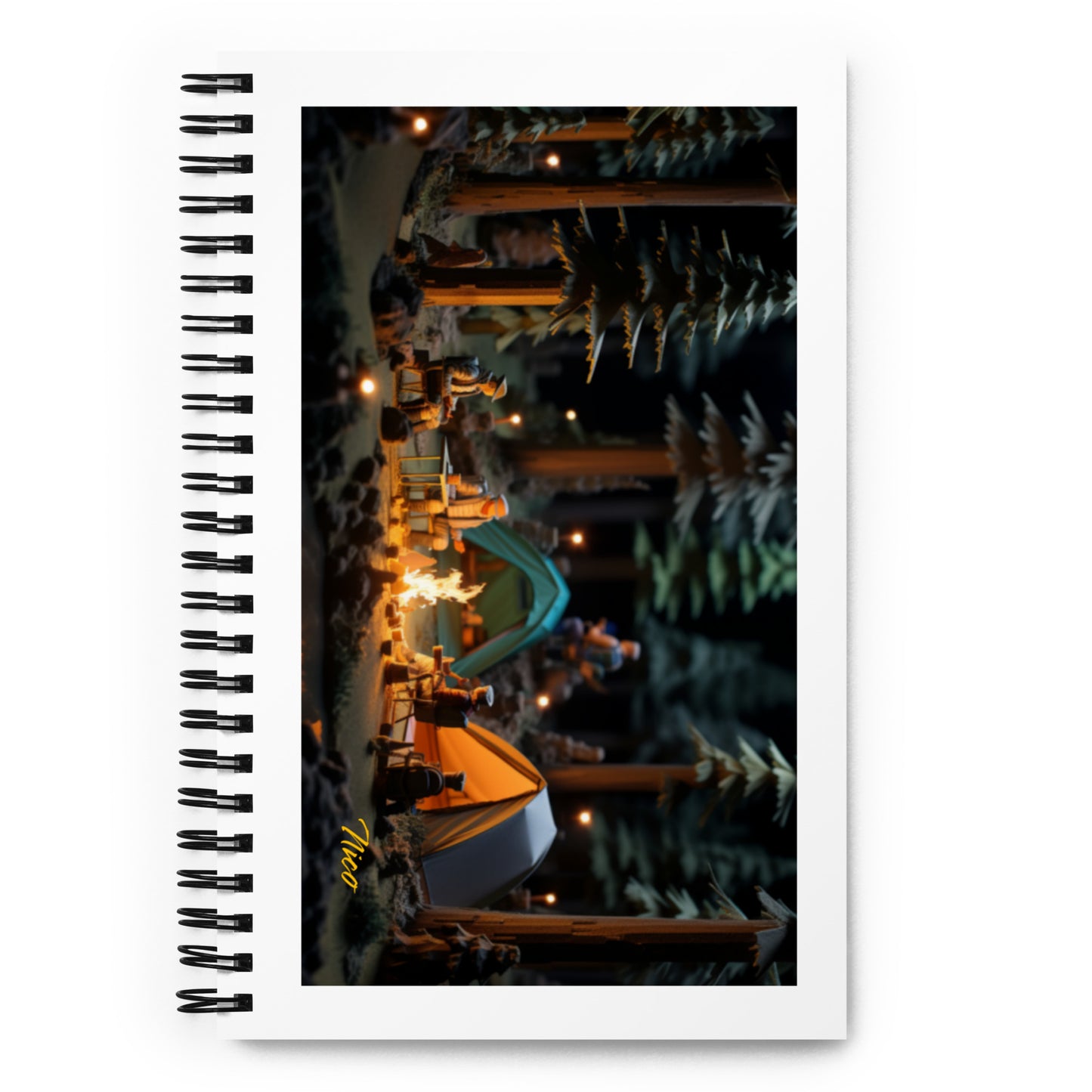 Under The Starry Skies Series Print #3 - Spiral notebook