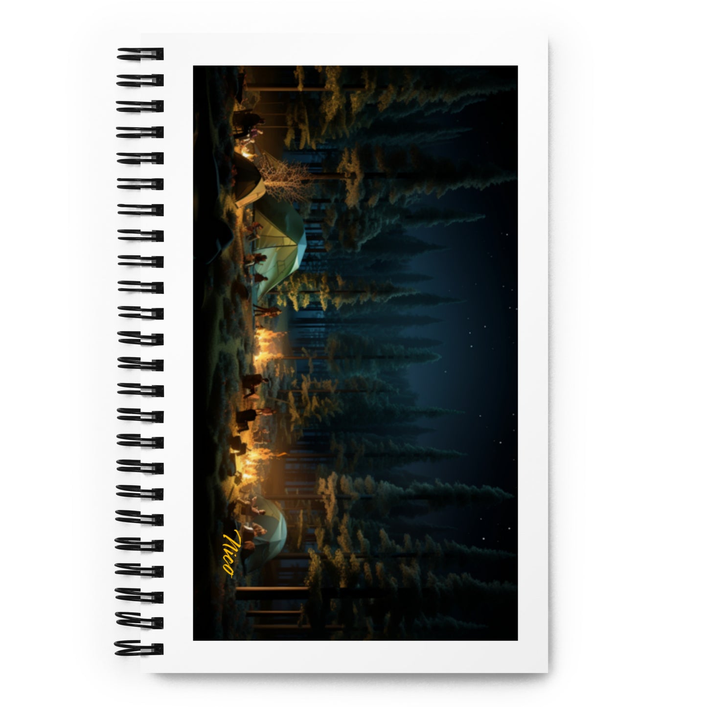 Under The Starry Skies Series Print #2 - Spiral notebook