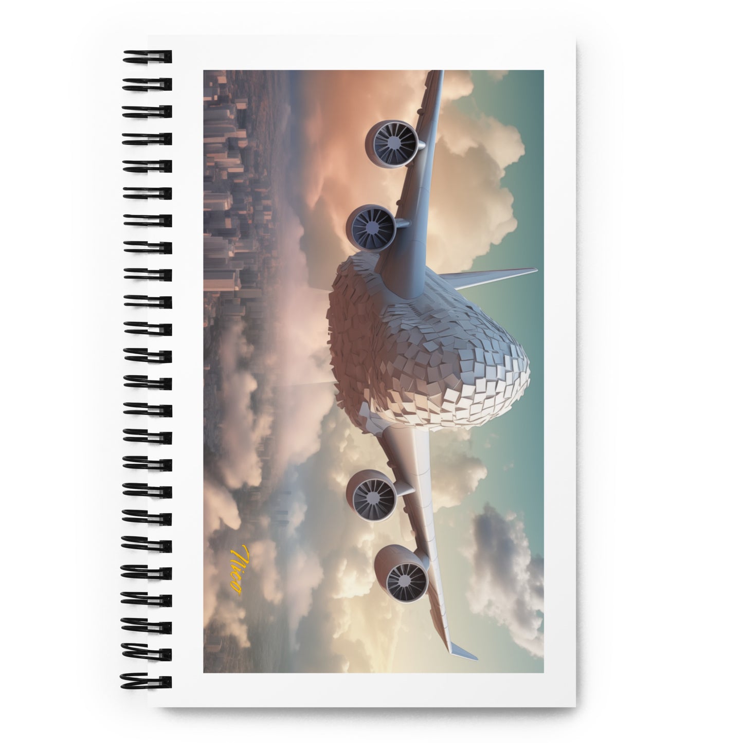 Frequent Flyer Miles Series Print #1 - Spiral notebook