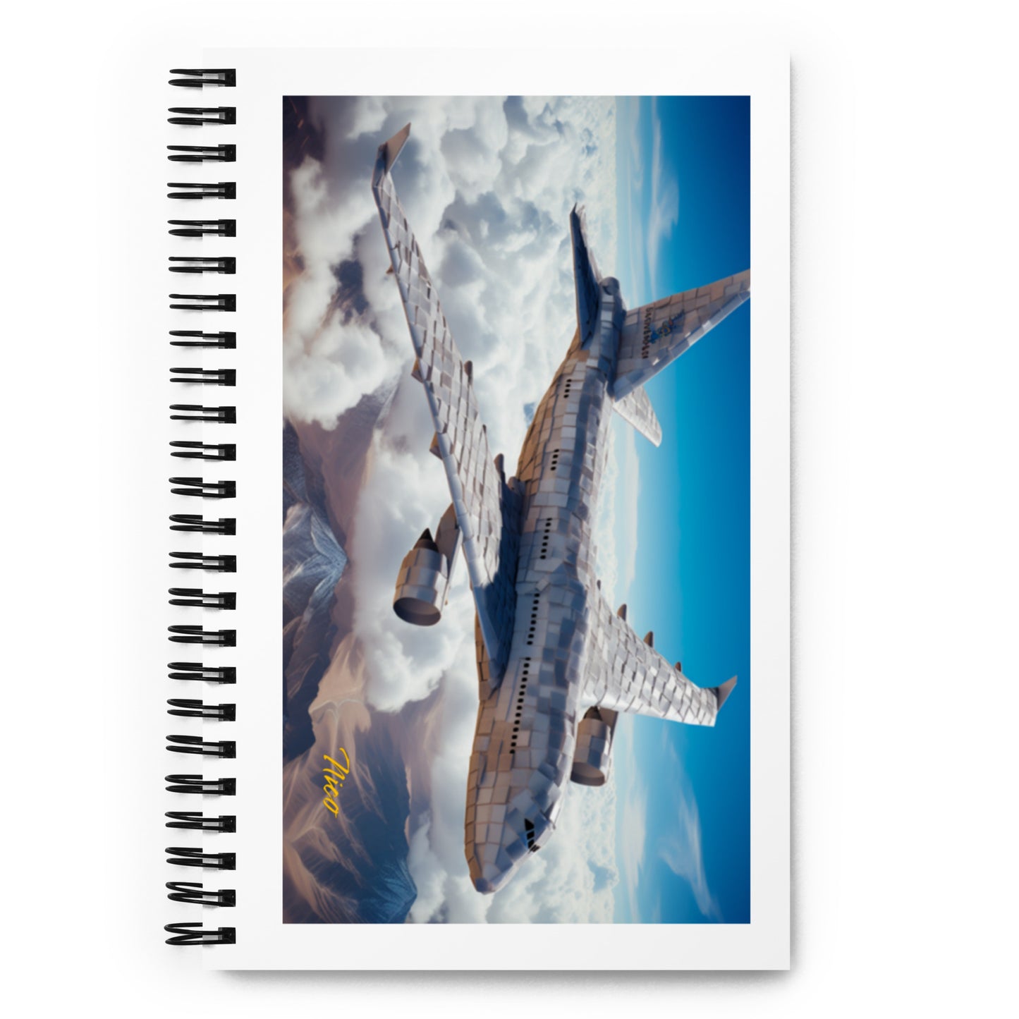 Frequent Flyer Miles Series Print #9 - Spiral notebook