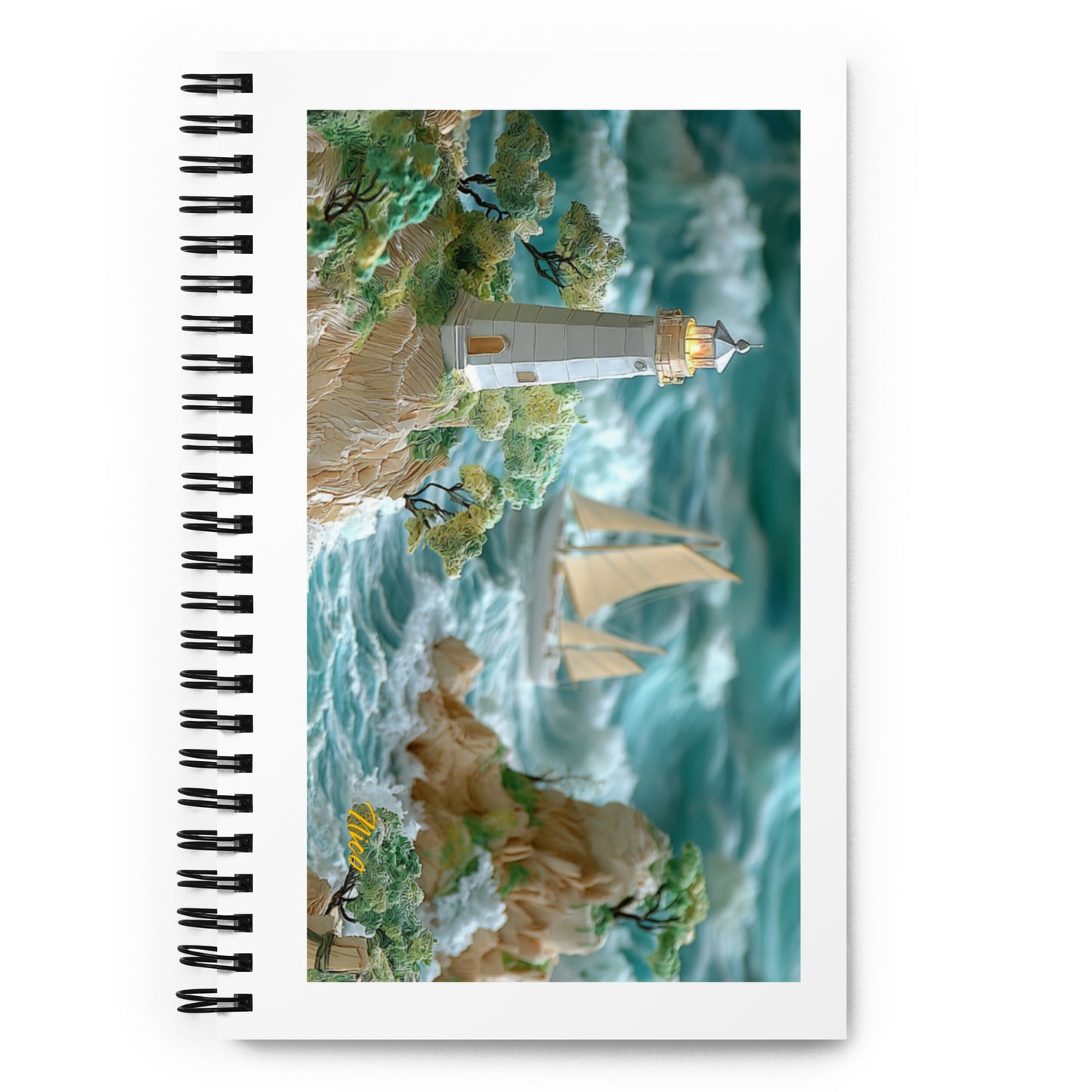 By The Seaside Print #9 - Spiral notebook