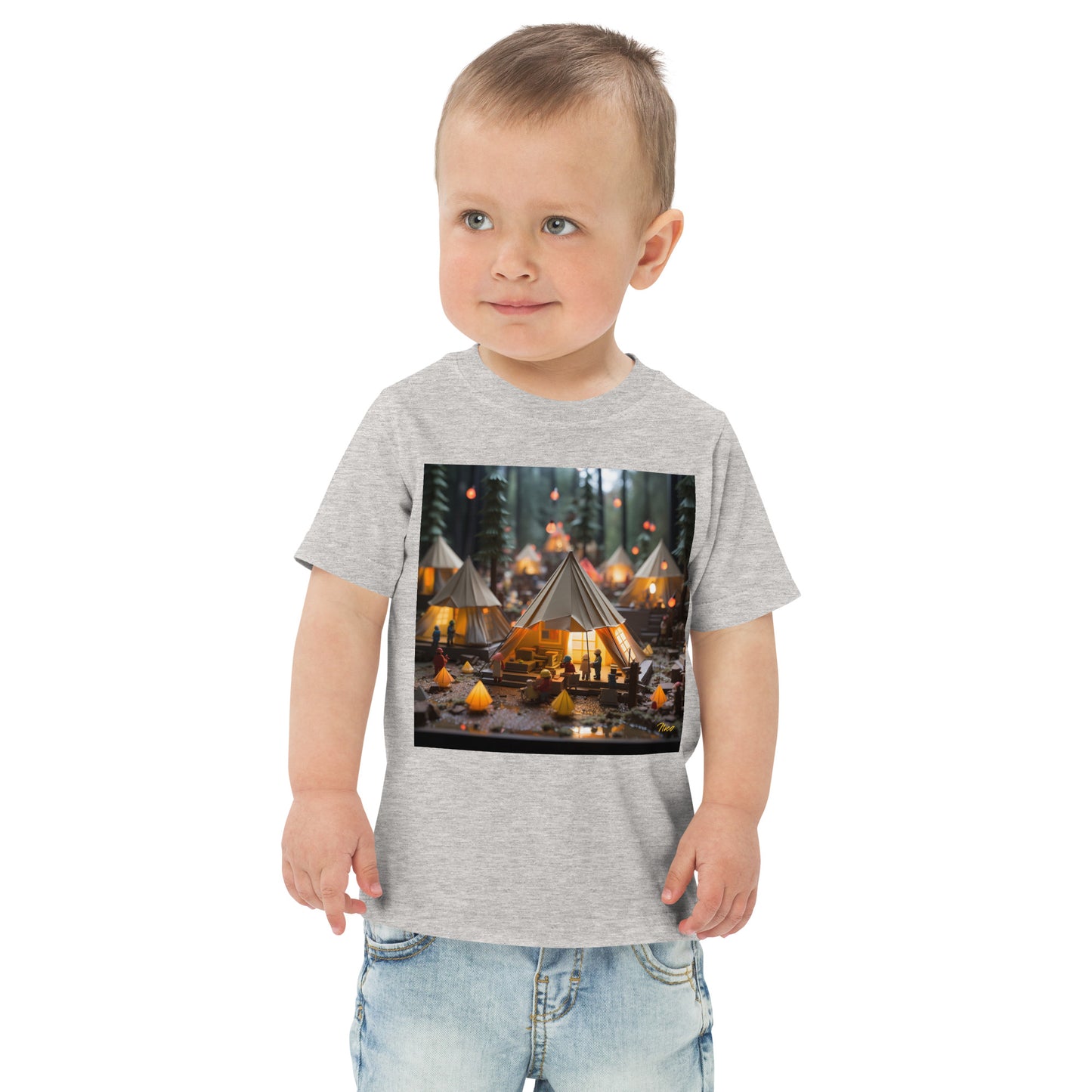 Camping In The Rain Series Print #10 - Toddler jersey t-shirt