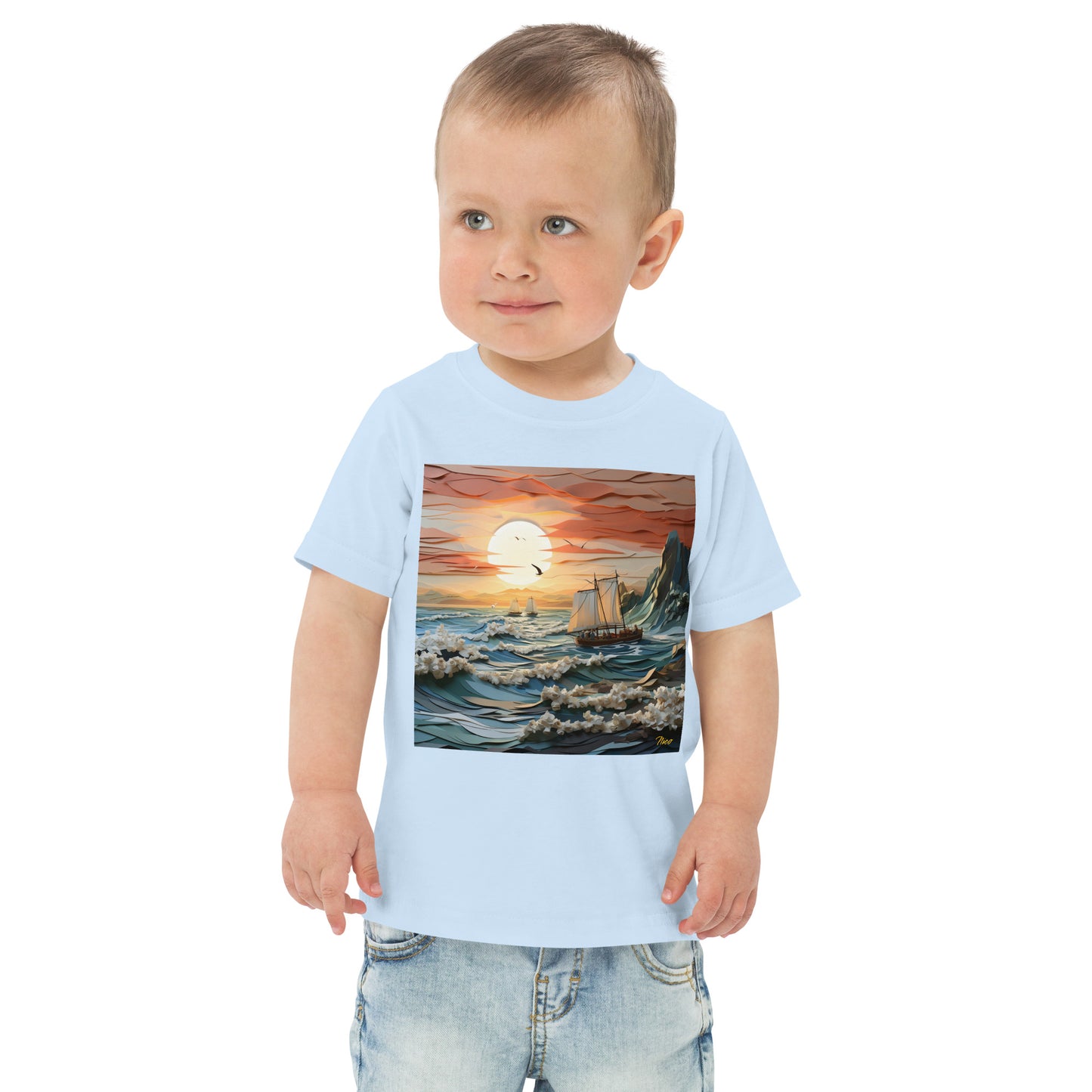 Into The Sunset Series Print #8 - Toddler jersey t-shirt