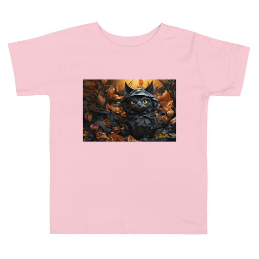 Halloween 2024 Series Print #2 " The Kitty Of Evil!" Toddler Short Sleeve Tee