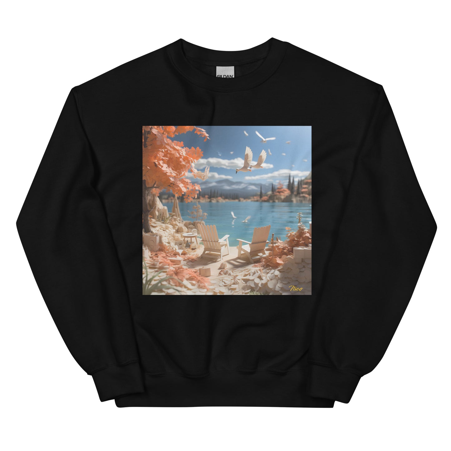 Atop The Mountain Lakeshore Series Print #10 - Unisex Sweatshirt