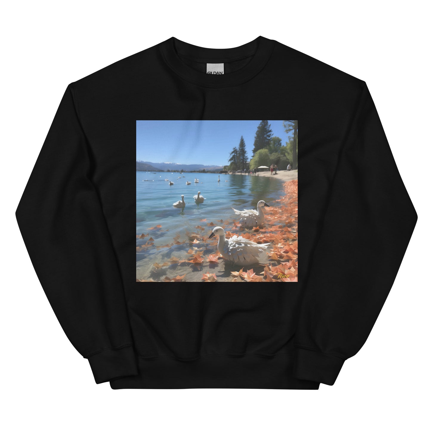 Atop The Mountain Lakeshore Series Print #2 - Unisex Sweatshirt