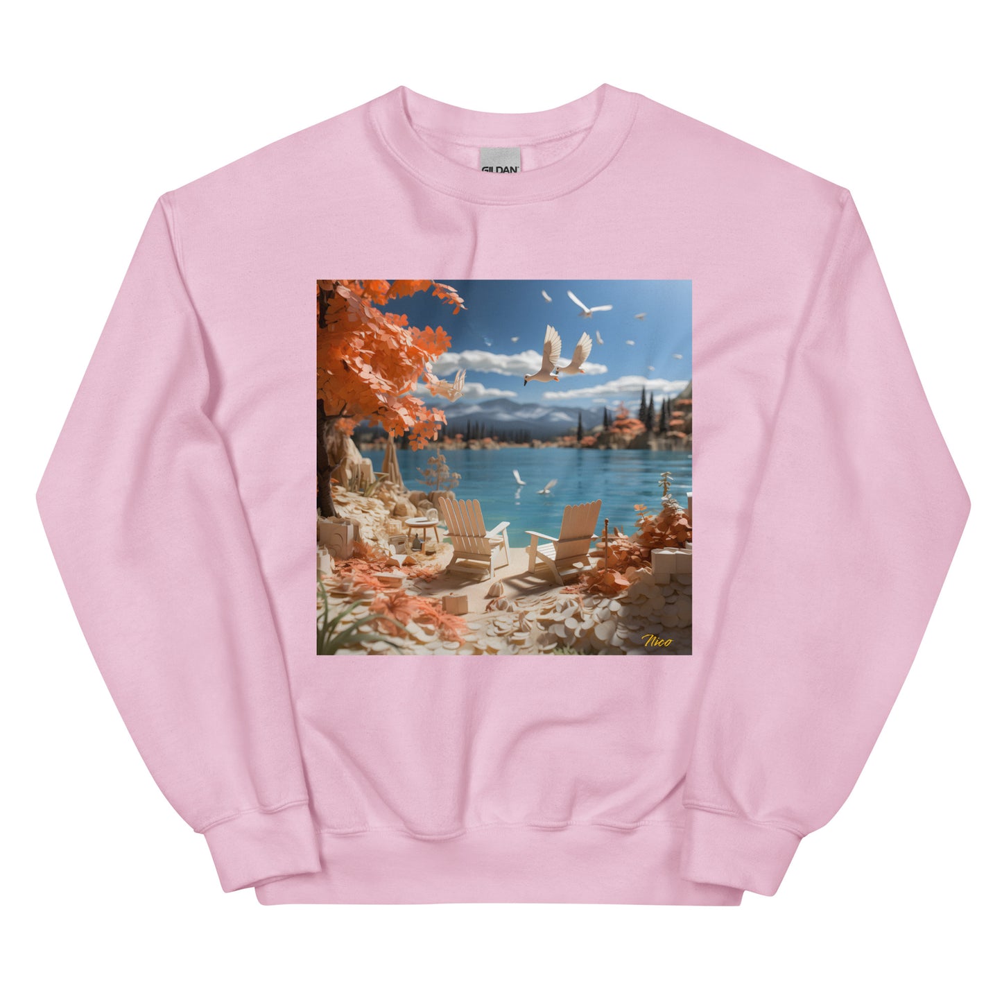 Atop The Mountain Lakeshore Series Print #10 - Unisex Sweatshirt