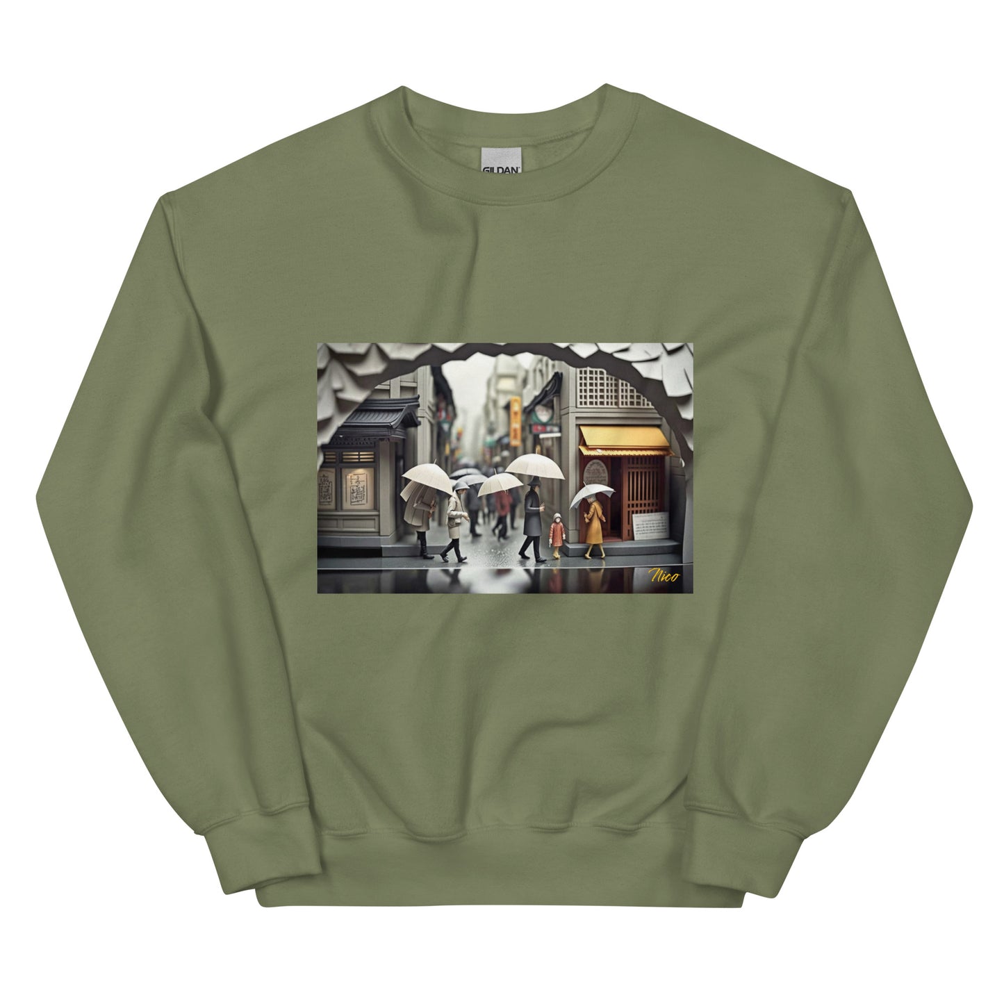 Oriental Rain Series Print #1 - Unisex Sweatshirt