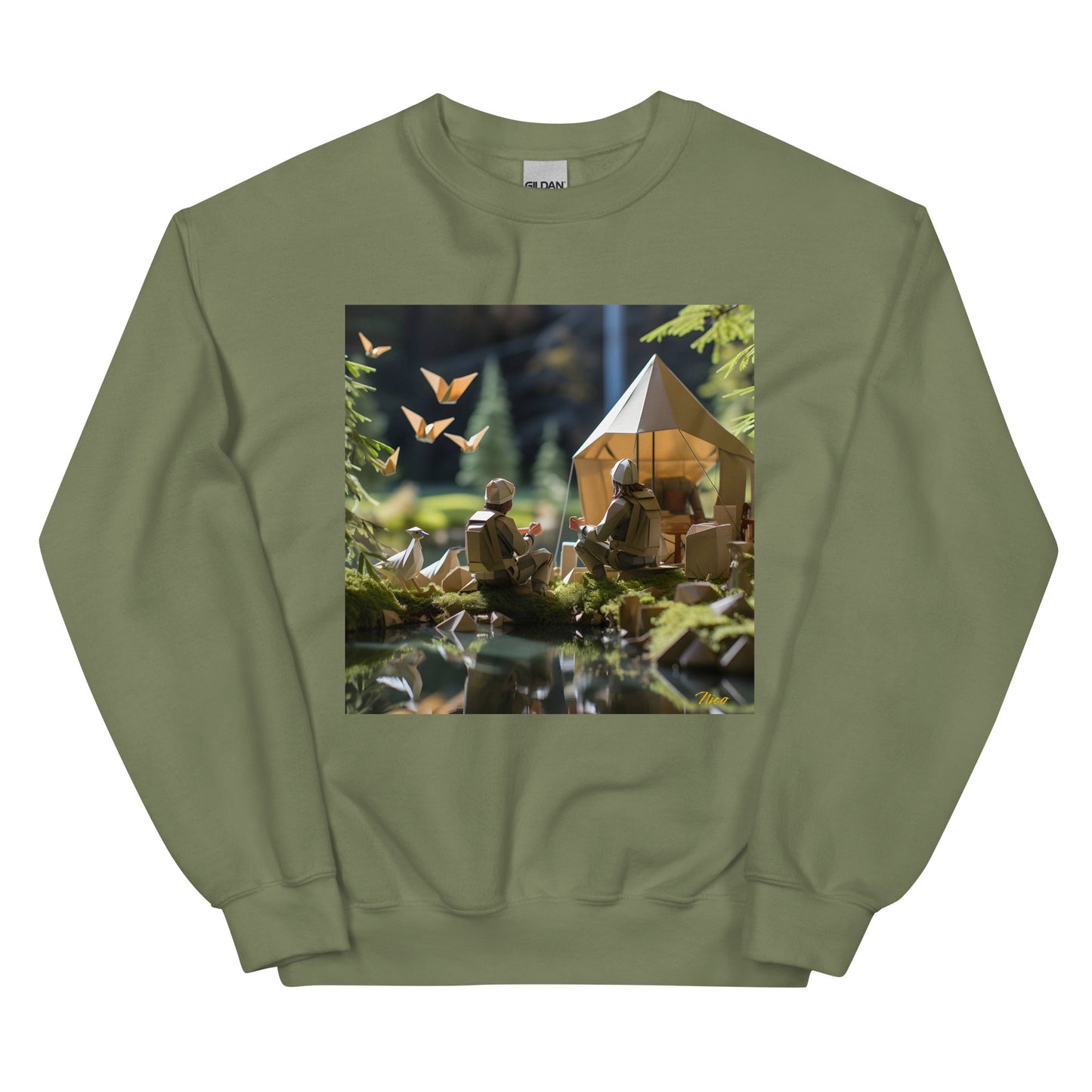 Relaxing By The Brook Series Print #5 - Unisex Sweatshirt