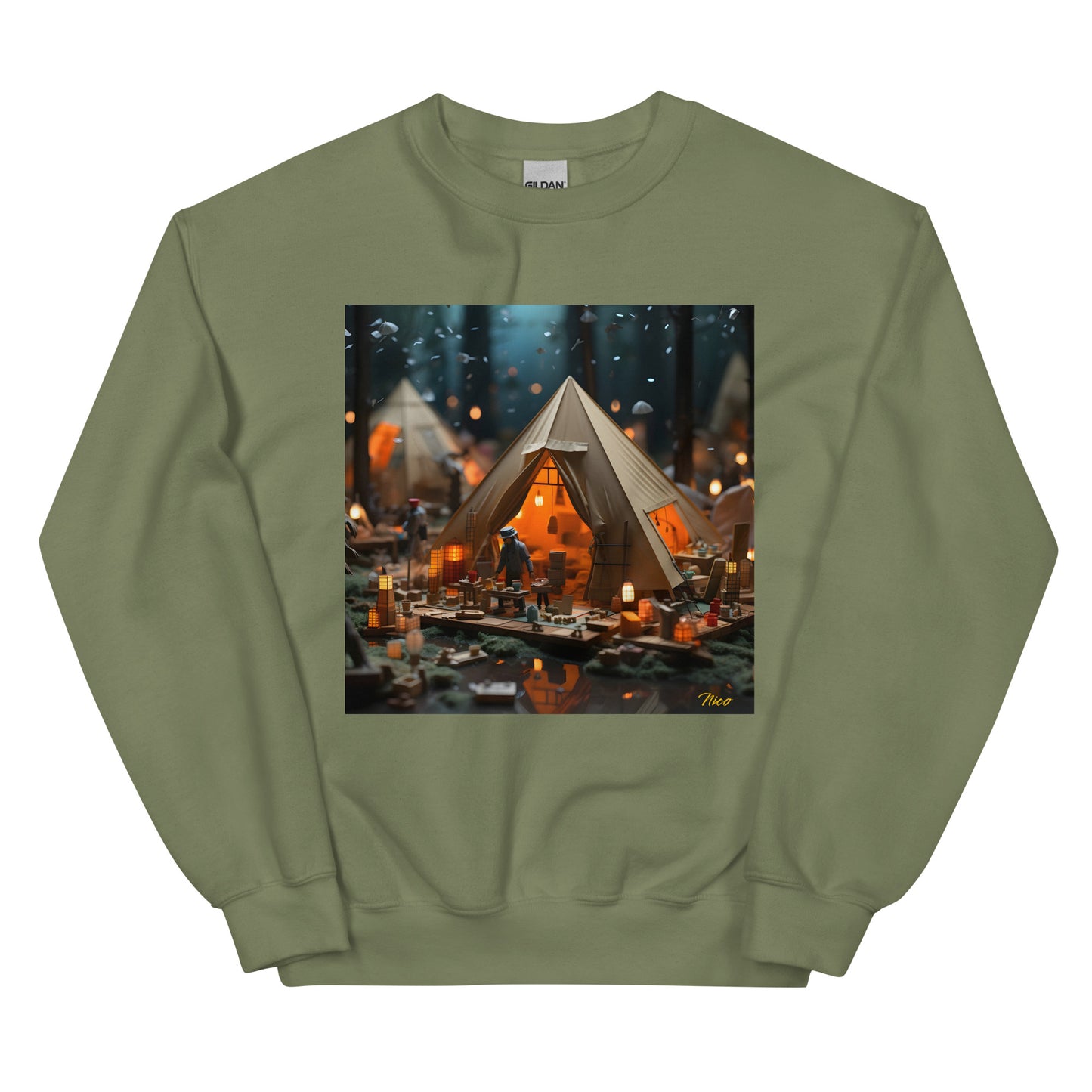 Camping In The Rain Series Print #8 - Unisex Sweatshirt