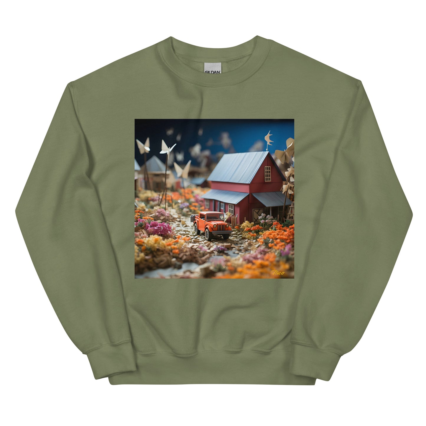 Meadow By The Farm Series Print #3 - Unisex Sweatshirt