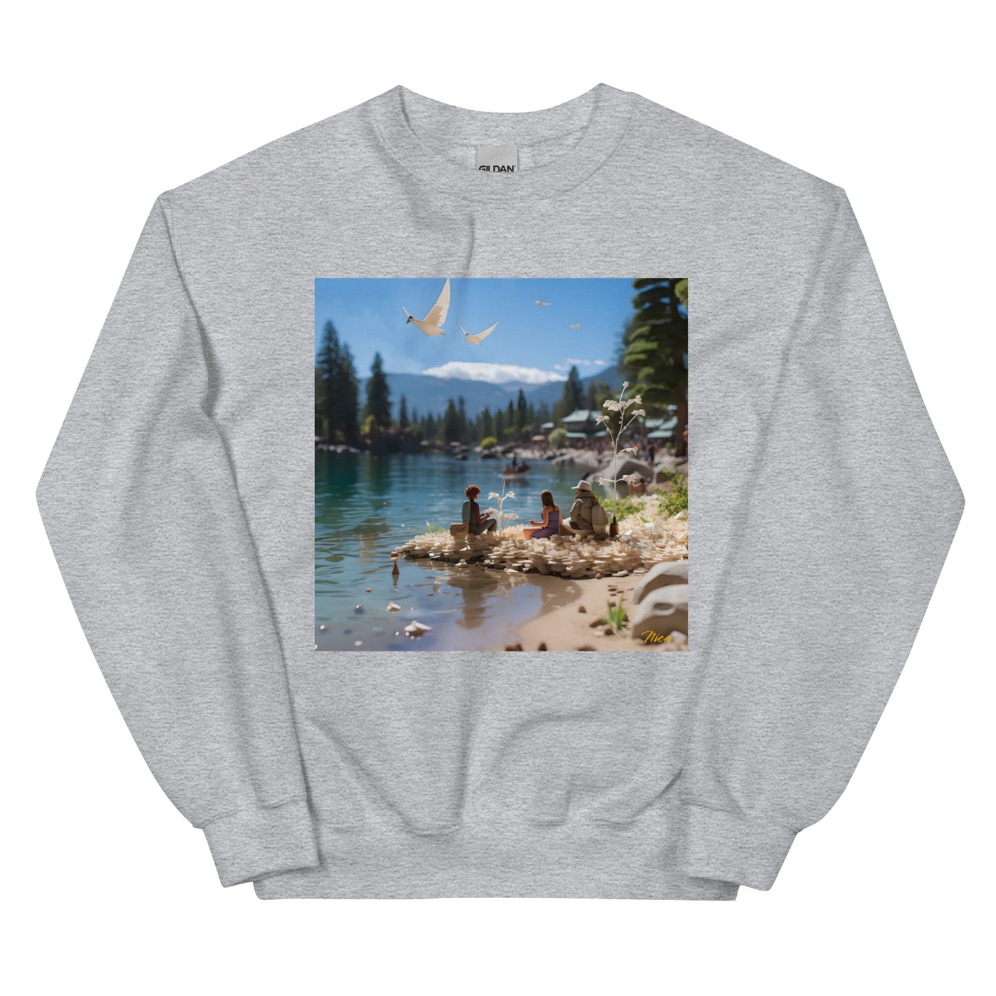 Mountain Lake Series Print #7 - Unisex Sweatshirt