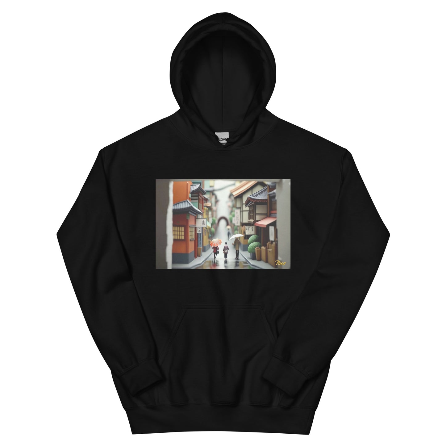 Oriental Rain Series Print #8 - Unisex Hoodie