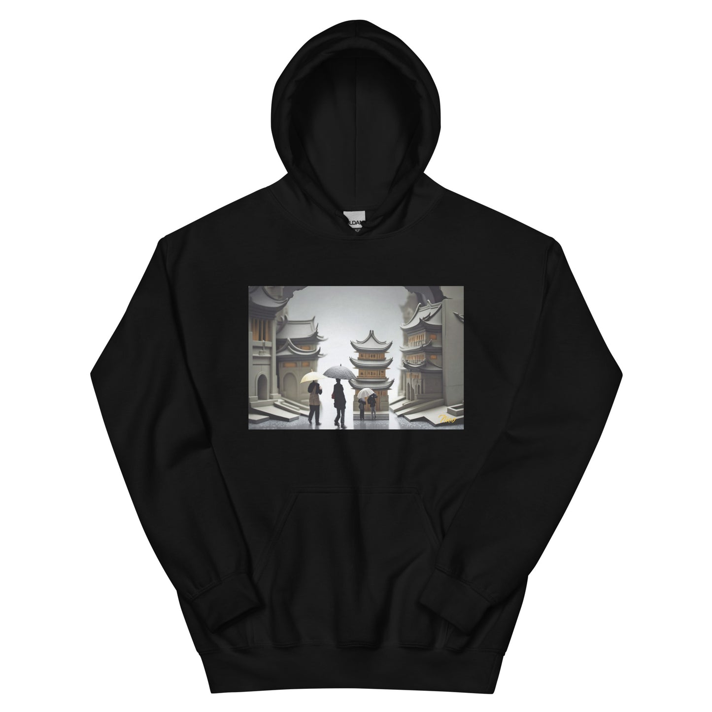 Oriental Rain Series Print #5 - Unisex Hoodie