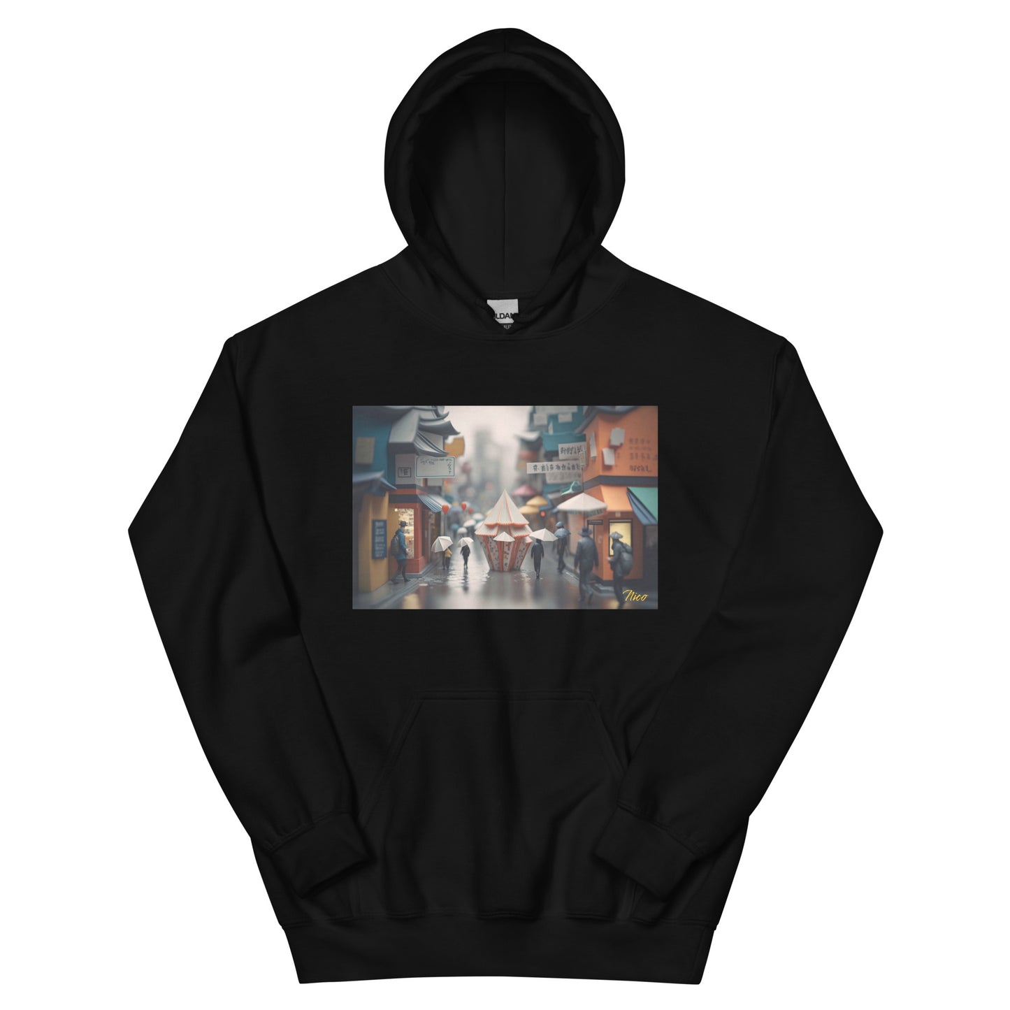 Oriental Rain Series Print #4 - Unisex Hoodie