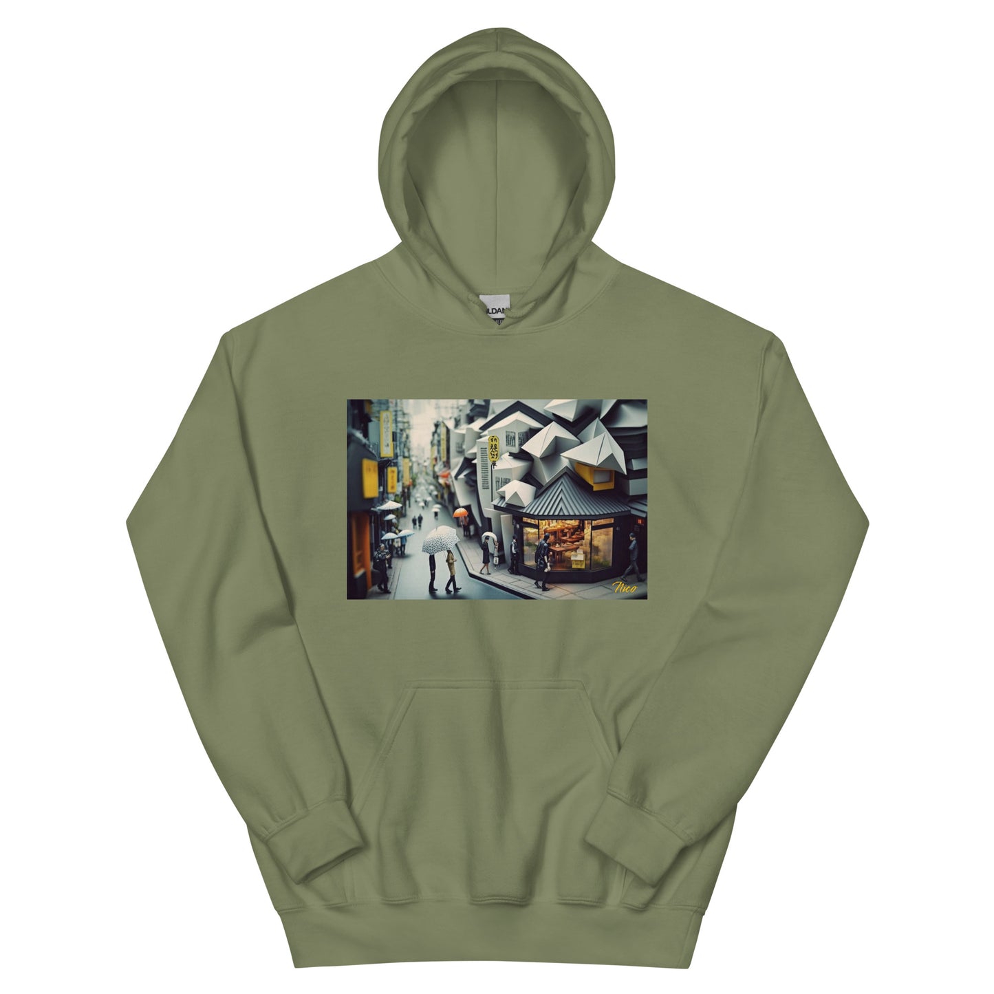 Oriental Rain Series Print #3 - Unisex Hoodie