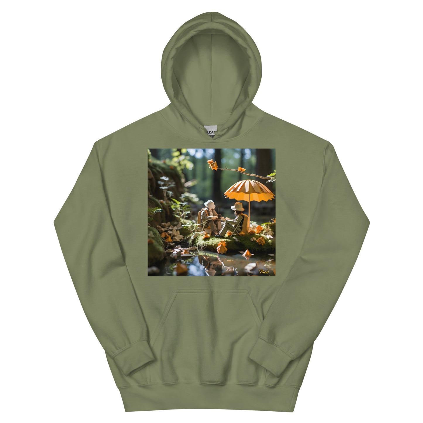 Relaxing By The Brook Series Print #2 - Unisex Hoodie