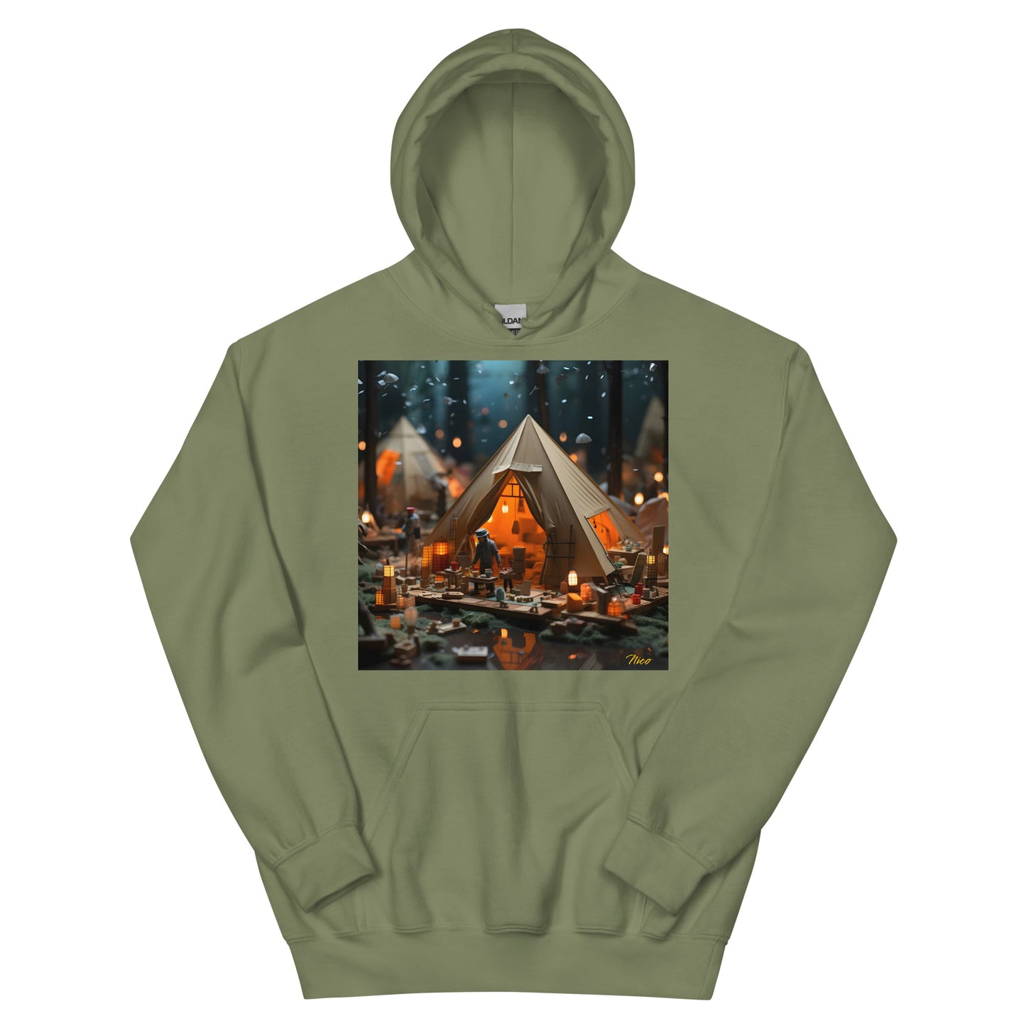 Camping In The Rain Series Print #8 - Unisex Hoodie