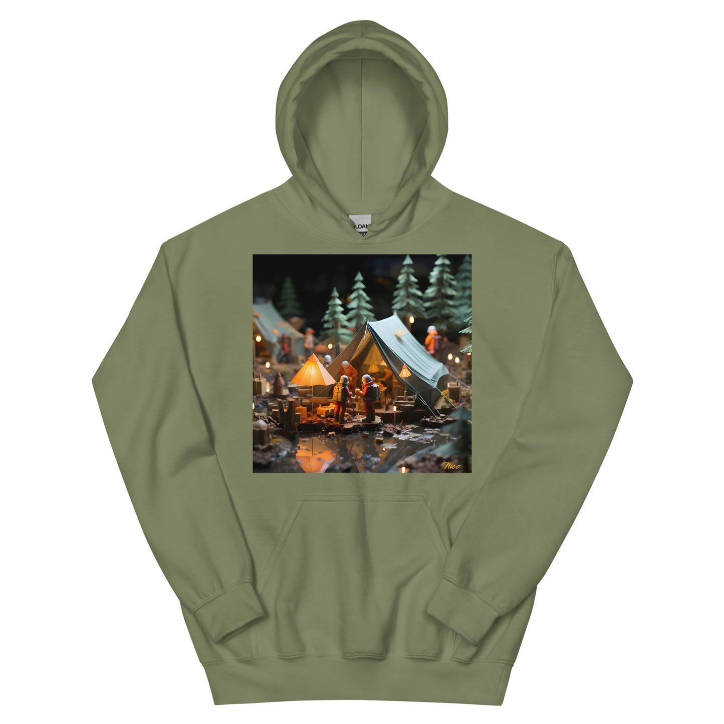 Camping In The Rain Series Print #7 - Unisex Hoodie