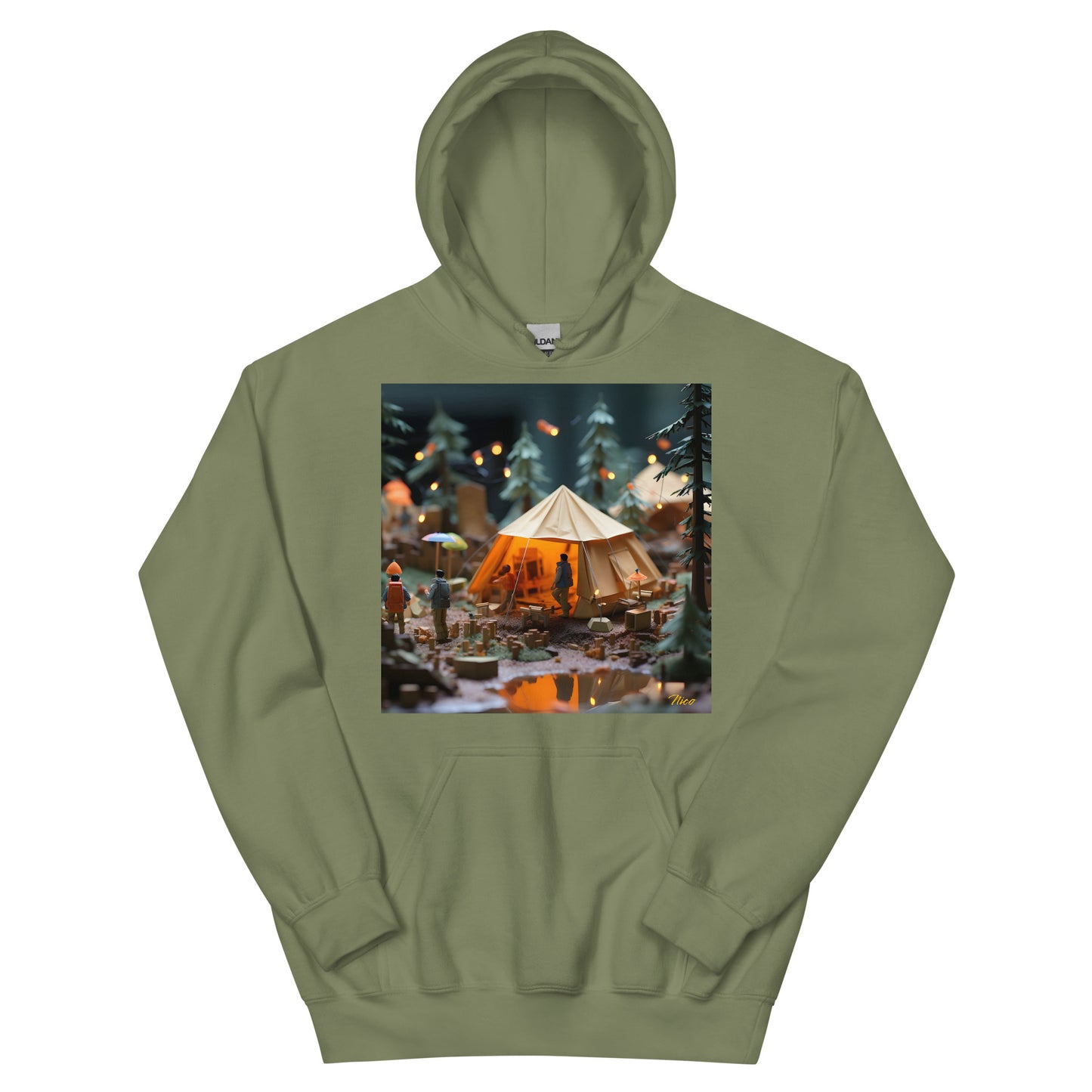 Camping In The Rain Series Print #3 - Unisex Hoodie