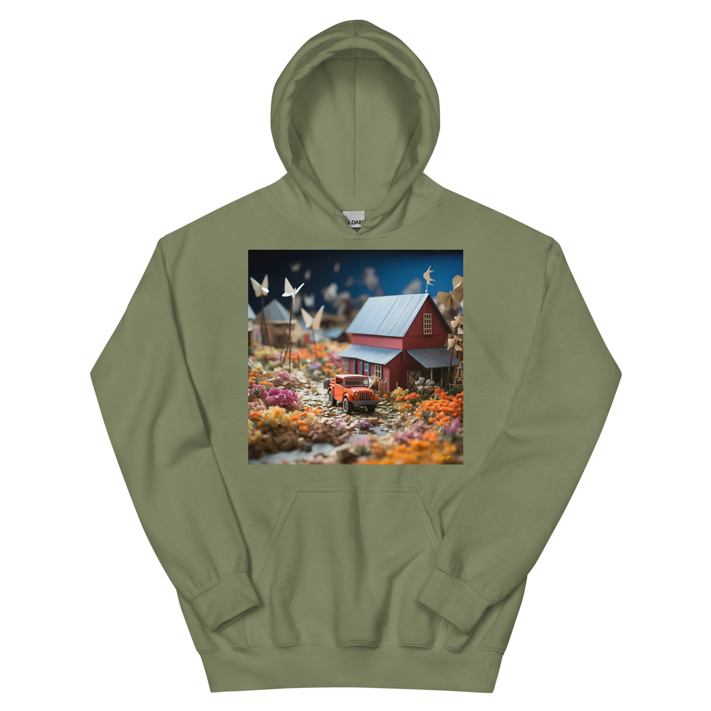 Meadow By The Farm Series Print #3 - Unisex Hoodie