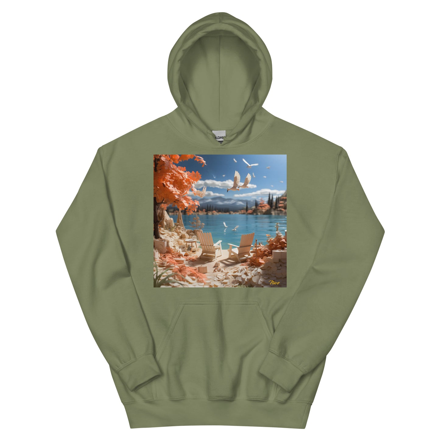 Mountain Lake Series Print #10 - Unisex Hoodie