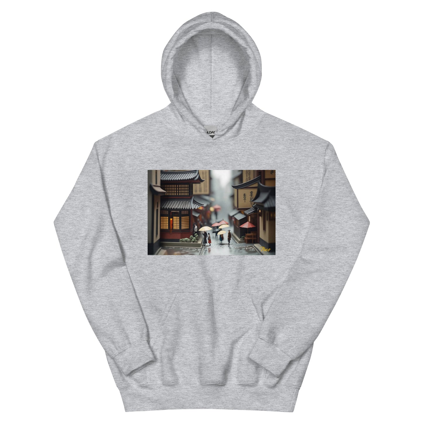 Oriental Rain Series Print #9 - Unisex Hoodie