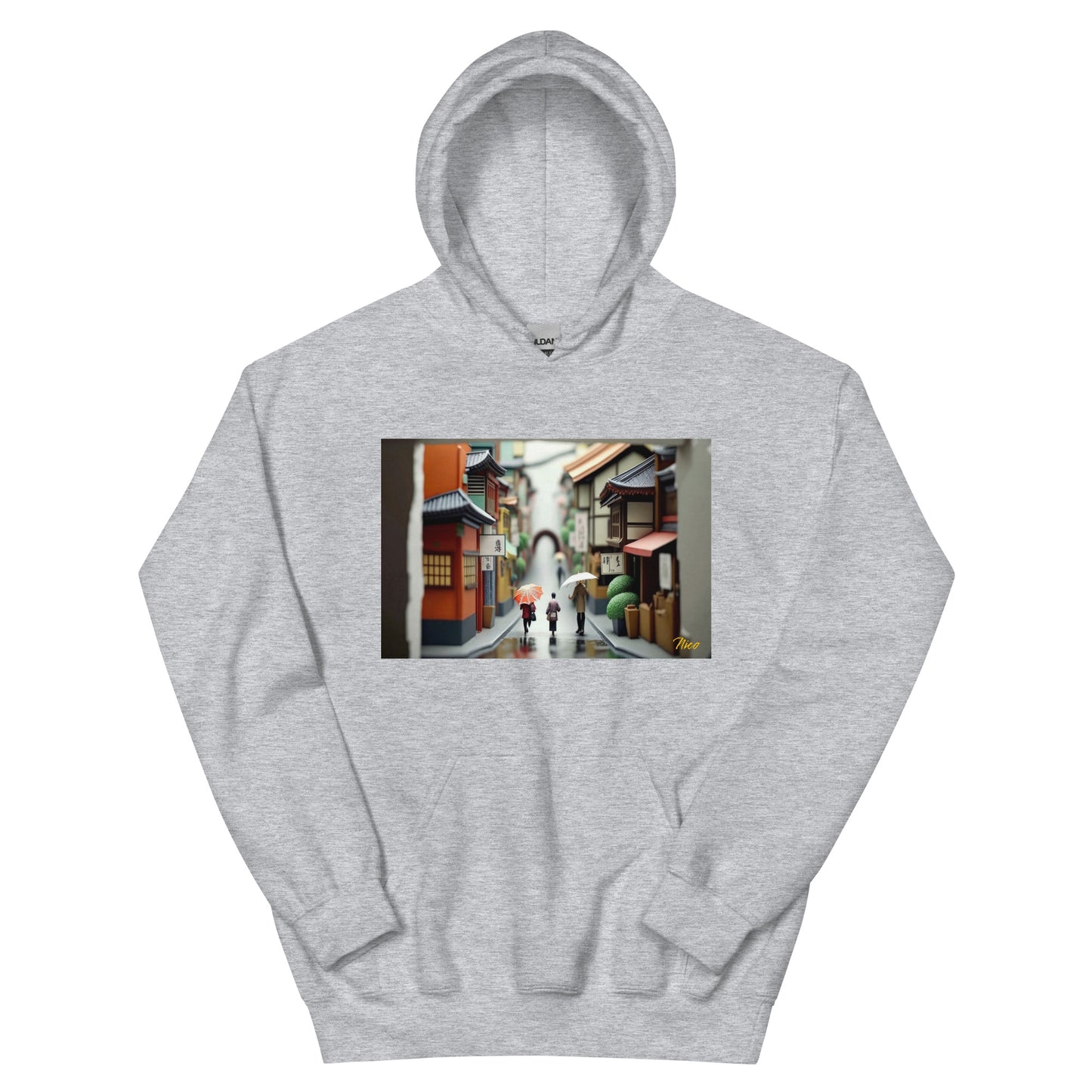 Oriental Rain Series Print #8 - Unisex Hoodie