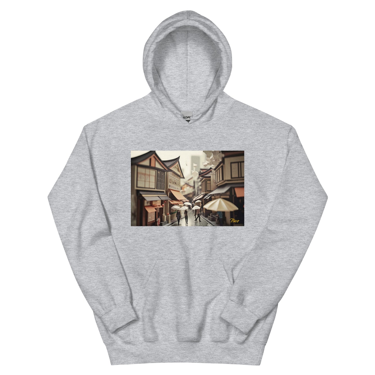 Oriental Rain Series Print #7 - Unisex Hoodie