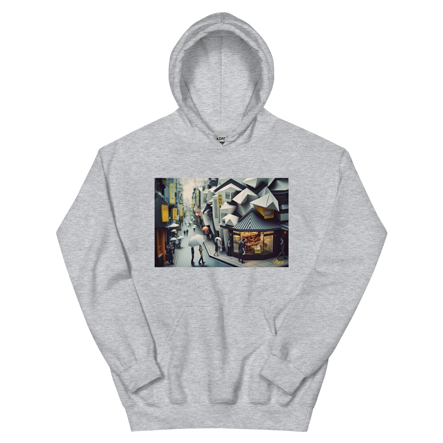 Oriental Rain Series Print #3 - Unisex Hoodie