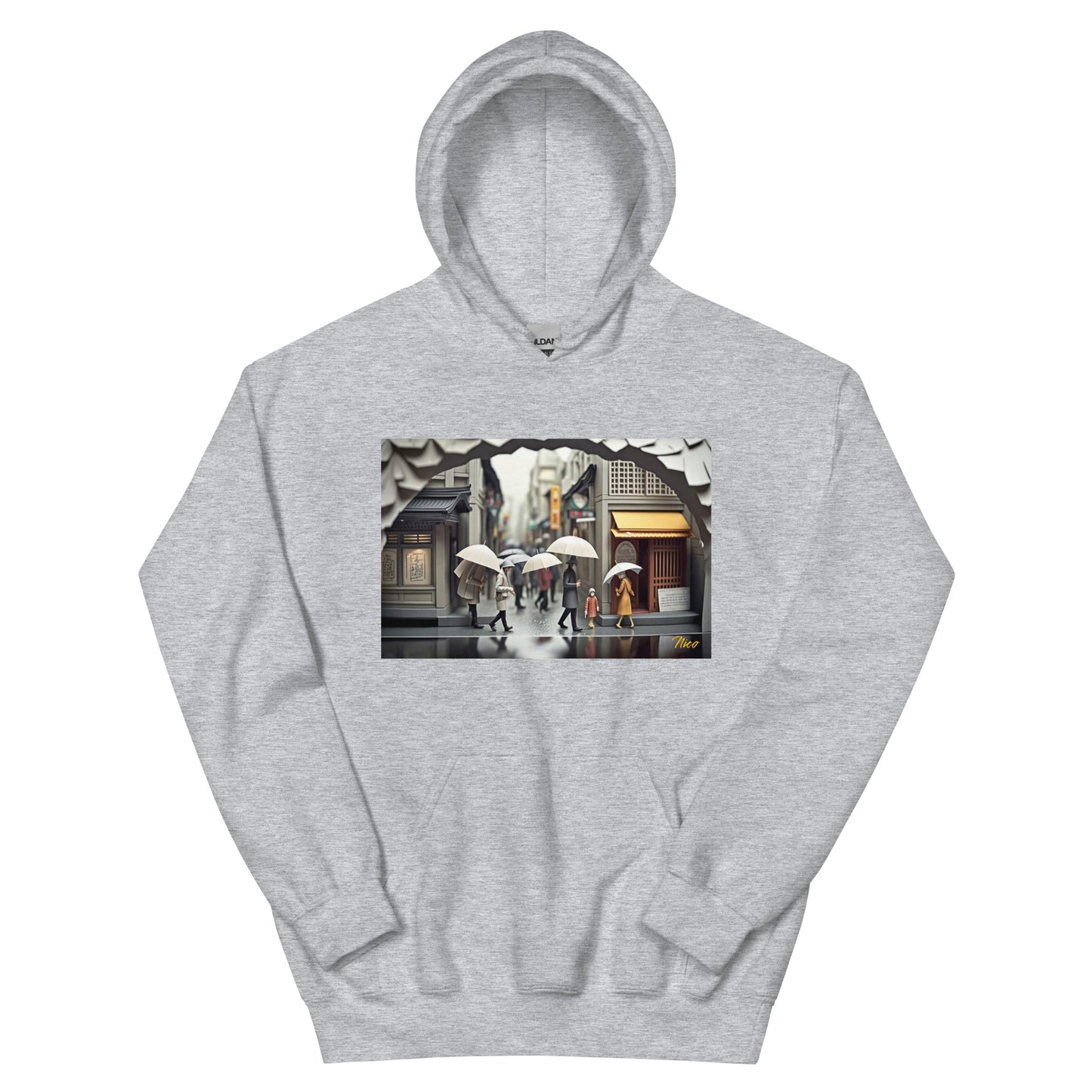 Oriental Rain Series Print #1 - Unisex Hoodie