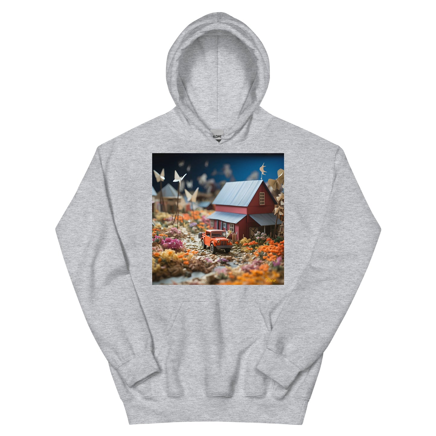 Meadow By The Farm Series Print #3 - Unisex Hoodie