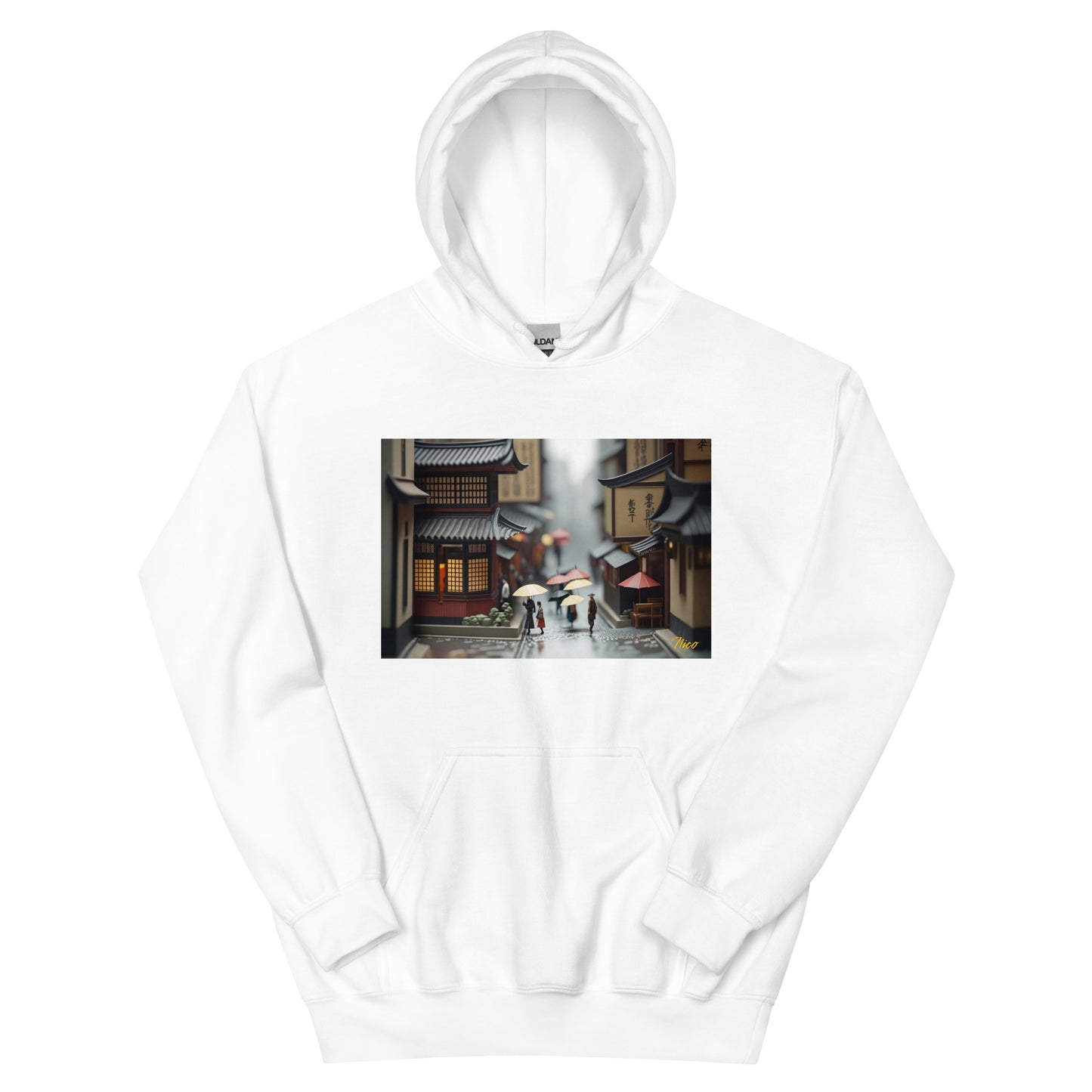 Oriental Rain Series Print #9 - Unisex Hoodie