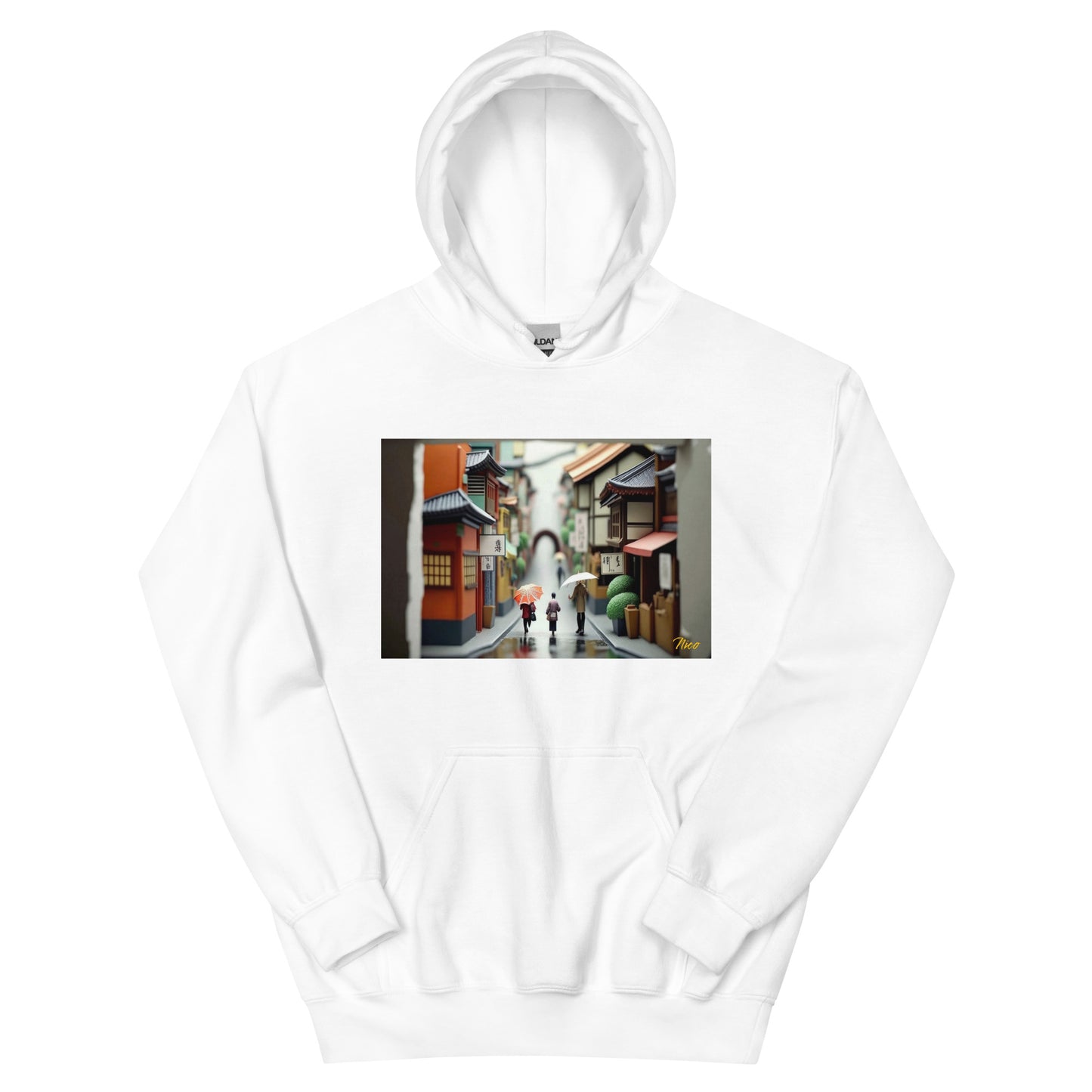 Oriental Rain Series Print #8 - Unisex Hoodie