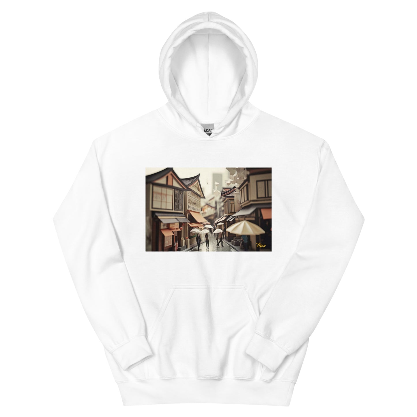 Oriental Rain Series Print #7 - Unisex Hoodie