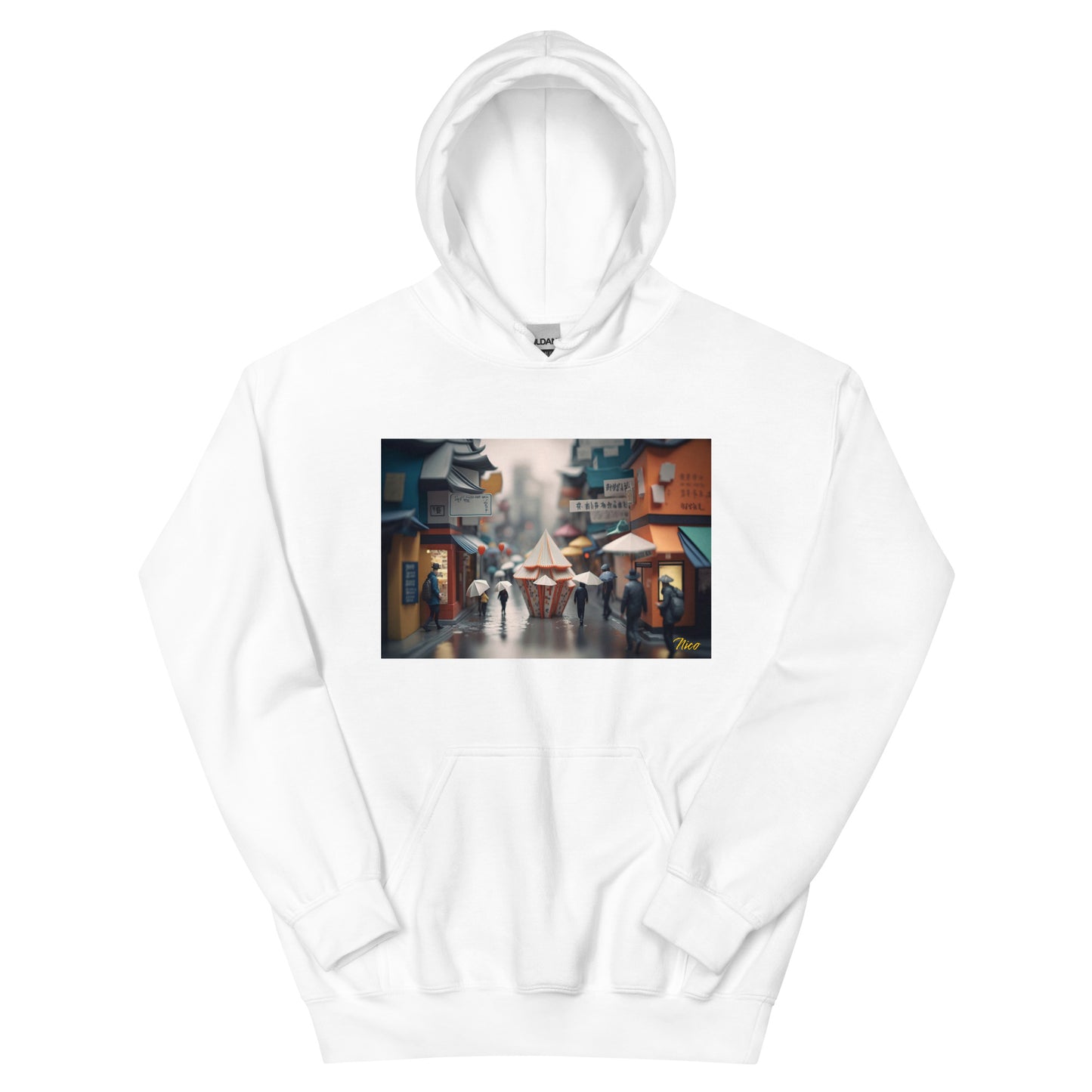 Oriental Rain Series Print #4 - Unisex Hoodie