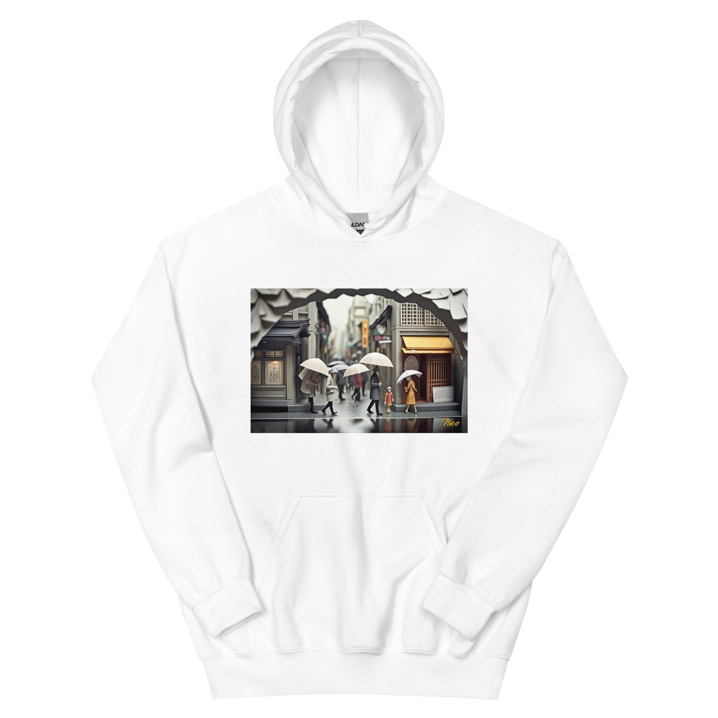 Oriental Rain Series Print #1 - Unisex Hoodie