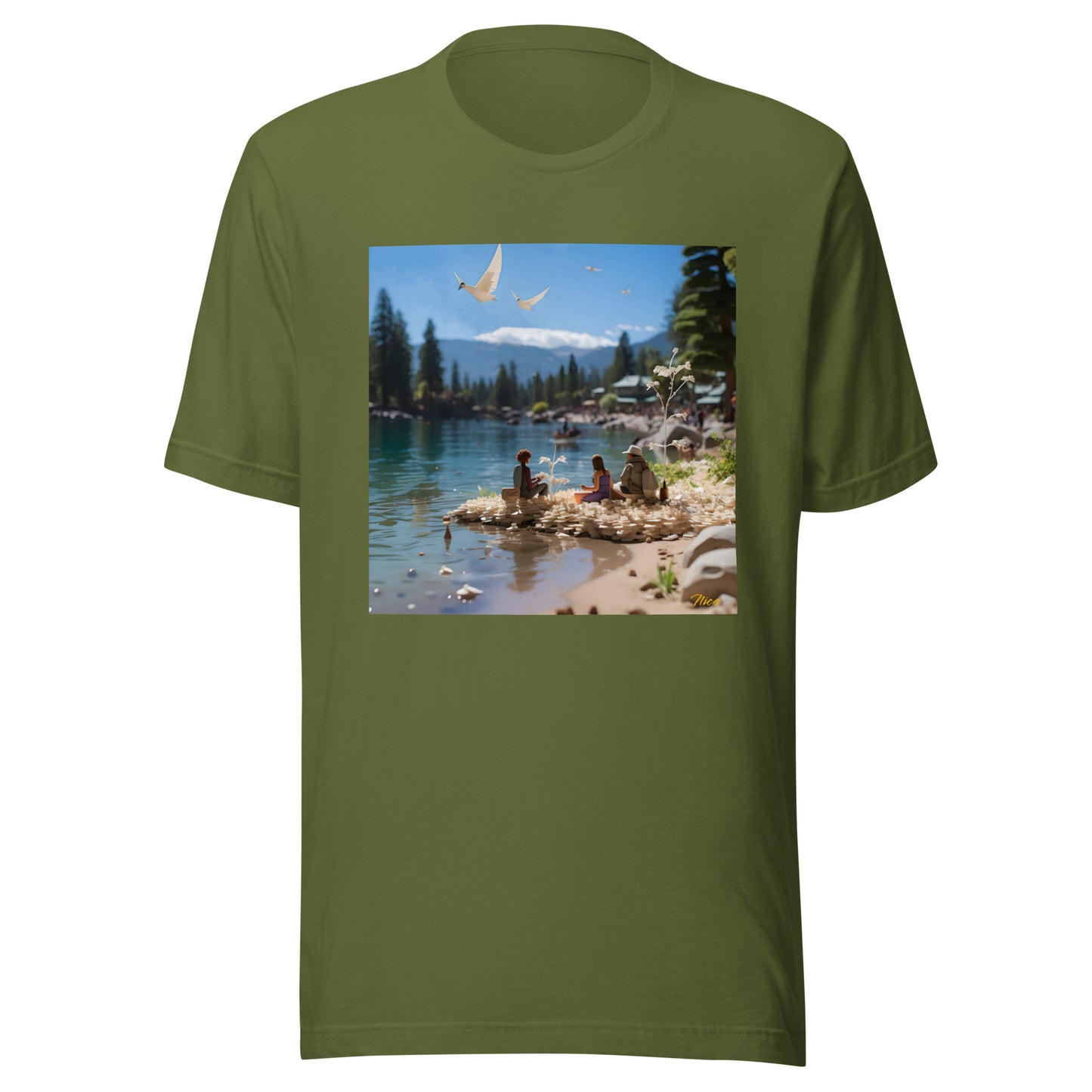 Mountain Lake Series Print #7 - Unisex t-shirt