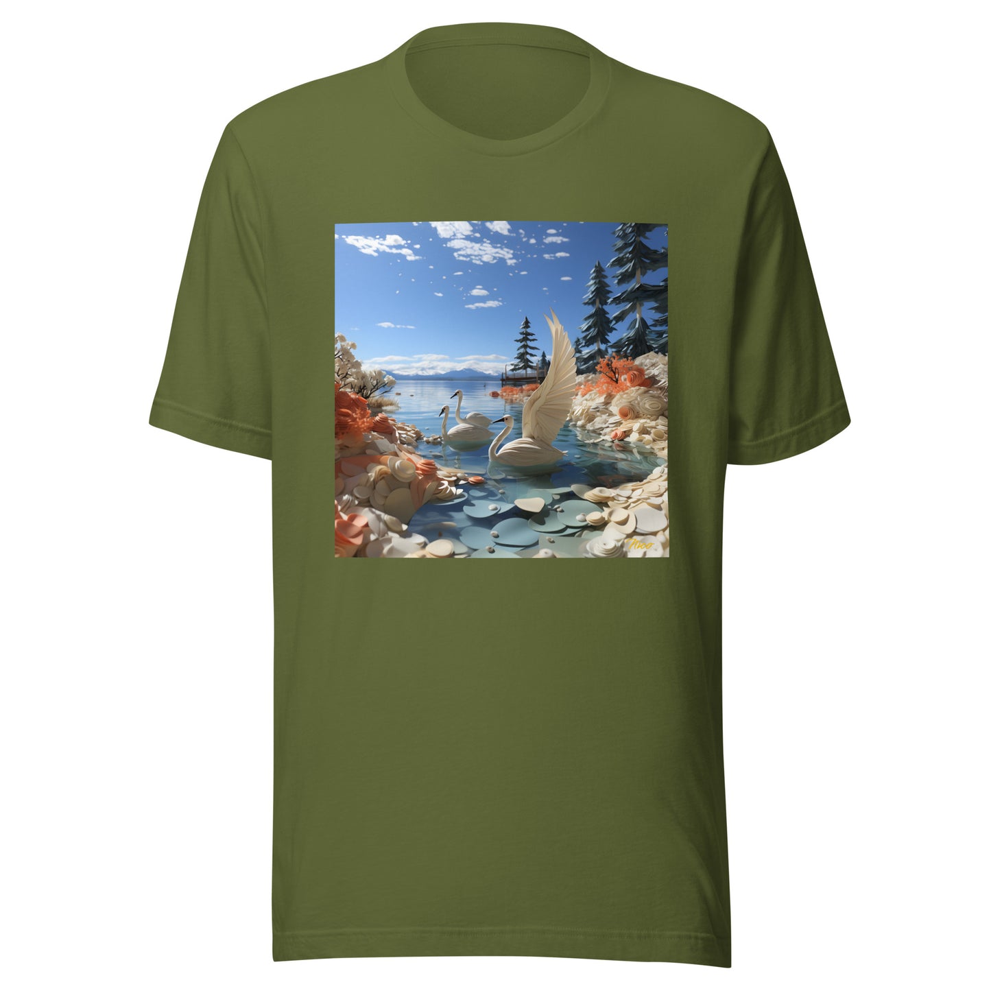 Atop The Mountain Lakeshore Series Print #1 - Unisex t-shirt