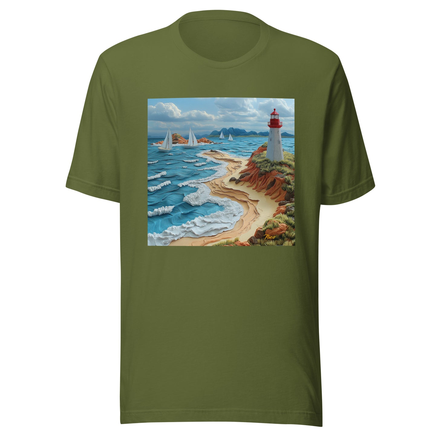 By The Seaside Series Print #4 - Unisex t-shirt