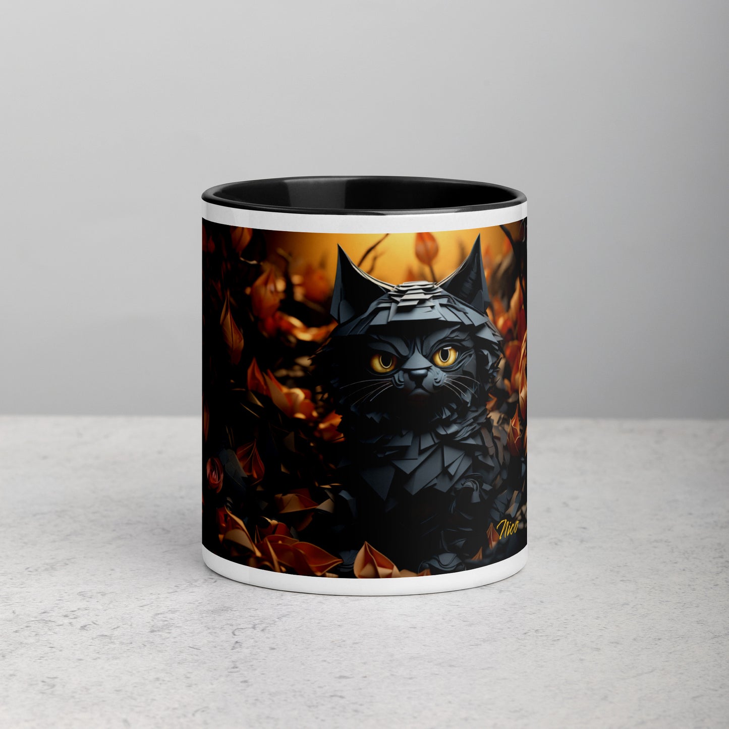 Halloween 2024 Series Print #2 "The Kitty of Evil!"- Mug with Color Inside