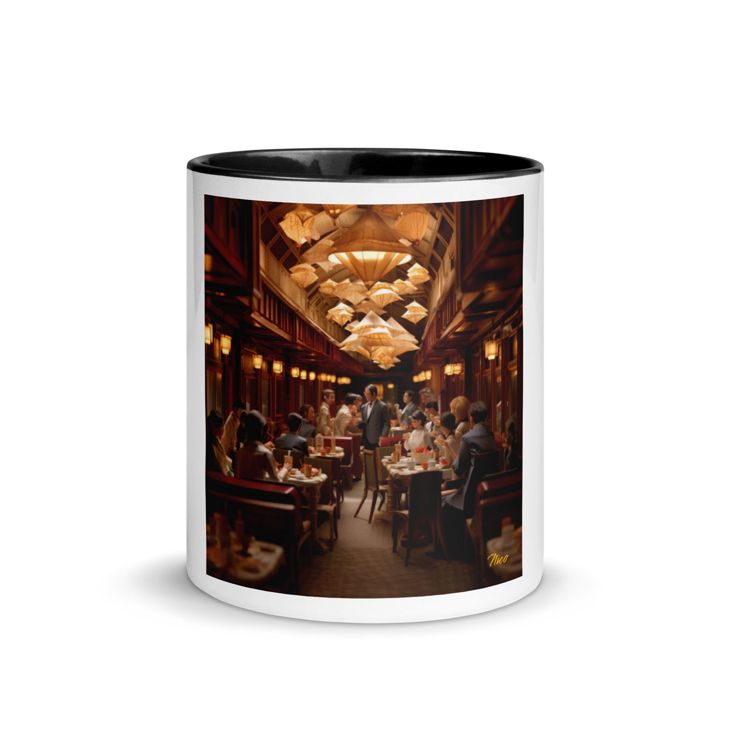 Orient Express Series Print #8 Mug with Color Inside