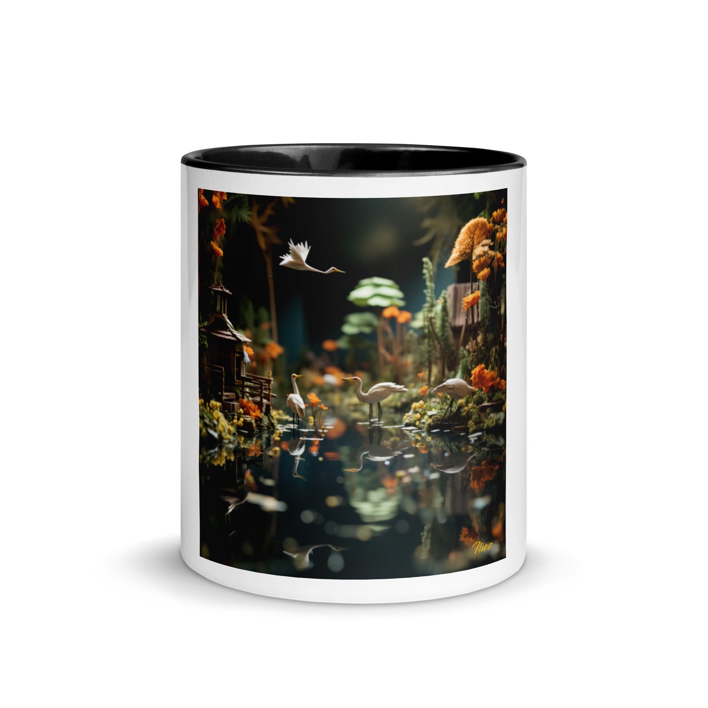 Born On A Bayou Print #6 Mug with Color Inside