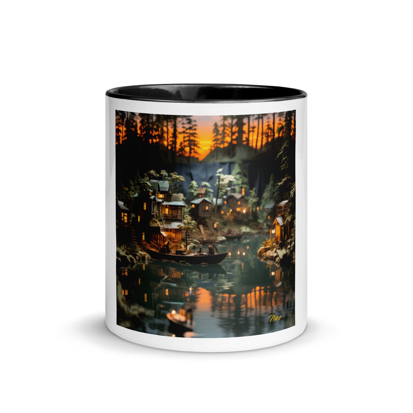 Born On A Bayou Print #2 Mug with Color Inside