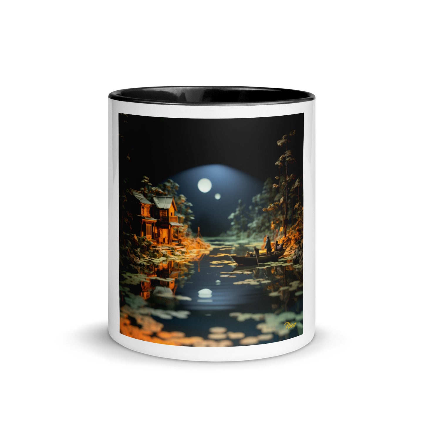 Born On A Bayou Print #3 Mug with Color Inside