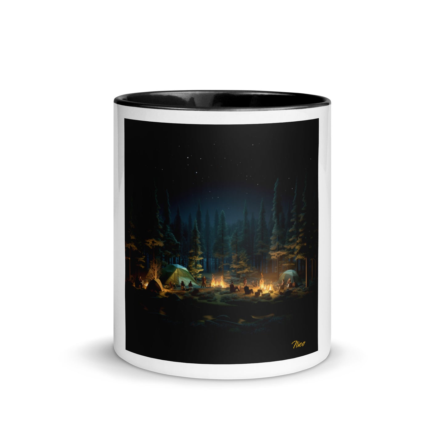 Under The Starry Skies Series Print #2 Mug with Color Inside