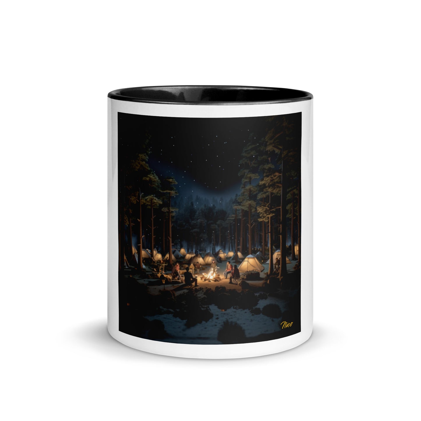 Under The Starry Skies Series Print #5 Mug with Color Inside