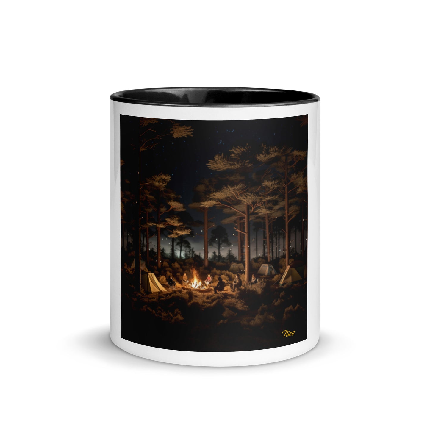 Under The Starry Skies Series Print #9 Mug with Color Inside