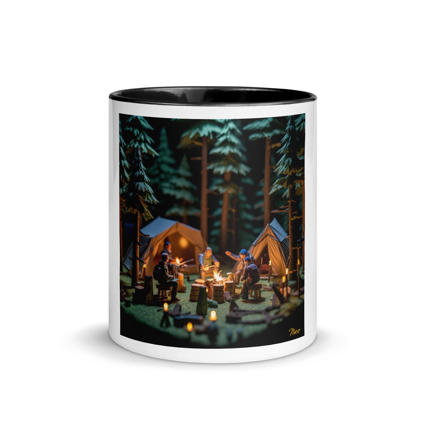 Under The Starry Skies Series Print #10 Mug with Color Inside