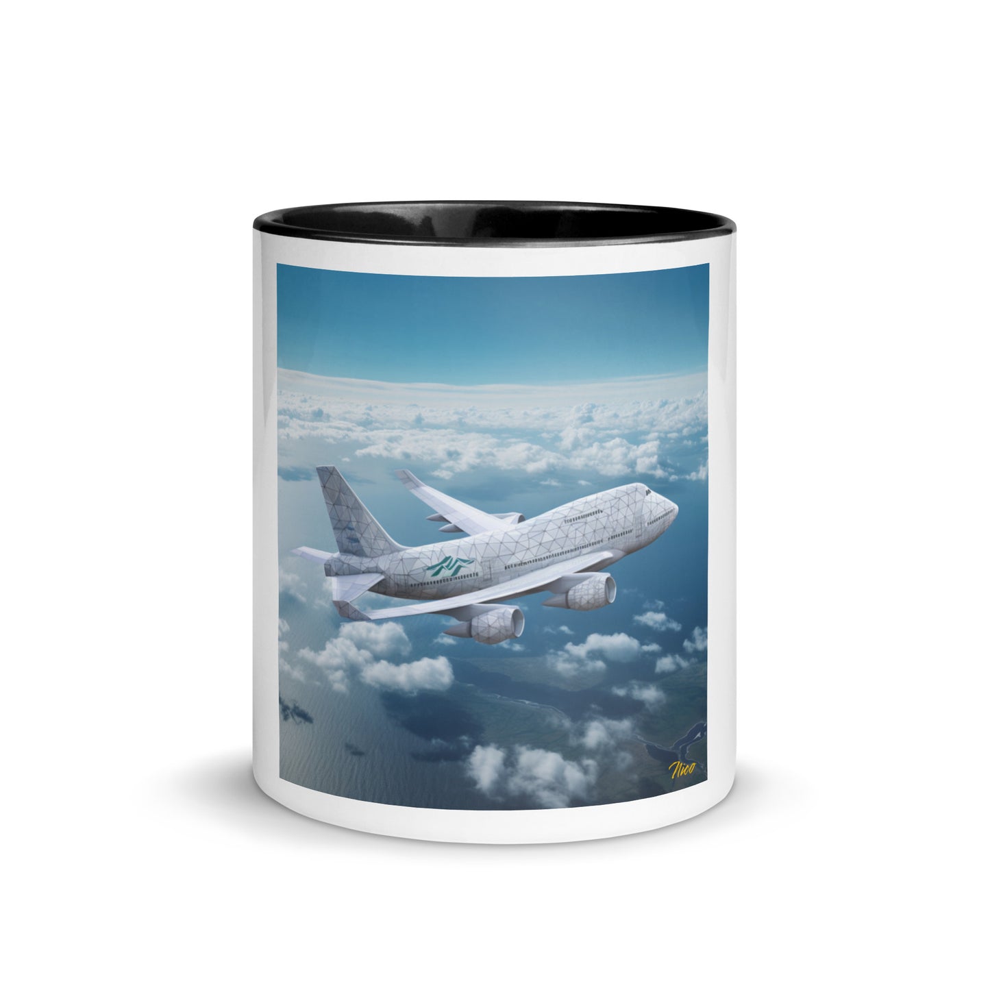 Frequent Flyer Miles Series Print #3 Mug with Color Inside